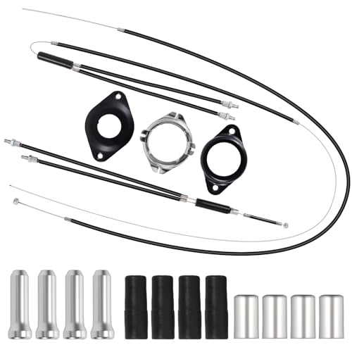 BMX Bike Gyro Brake Cable Set with Spinner Rotor for 20-Inch Bikes
