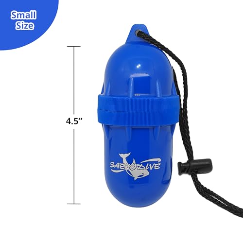 Yellow Small Waterproof Dry Box with Lanyard - Watertight Container for Water Activities