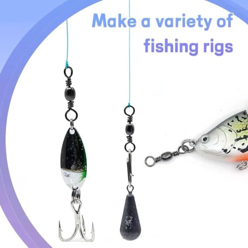 Natufish Barrel Swivels 50/100 Pcs High Strength Saltwater Fishing Tackle 10#