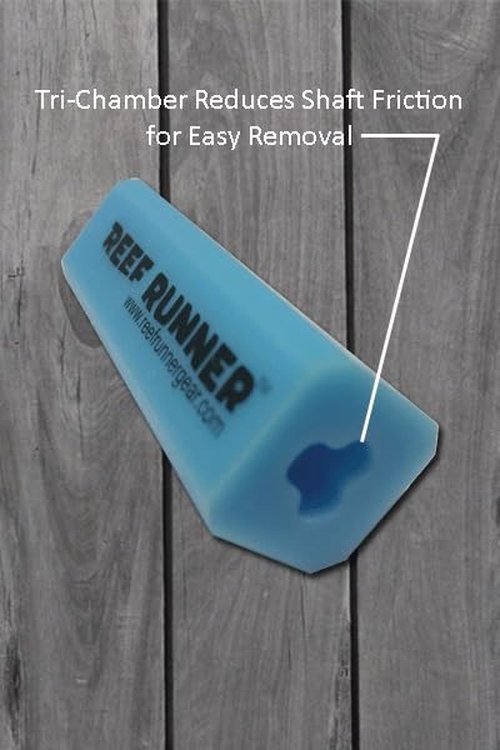 Reef Runner Soft Tips Blue - 2 Pack Replacement Tips for Spearfishing and Freediving | Durable, Comfortable, and Eco-Friendly