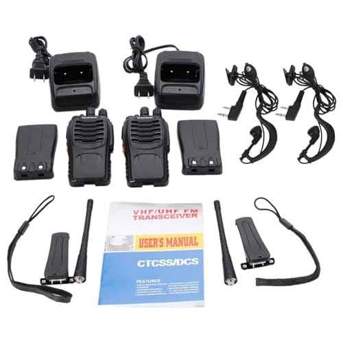 Baofeng Radio 888S Walkie Talkies Rechargeable Walkie-Talkies Long Range with Earpieces for Adults, 2 Way Radios Kids walkie talkies 10 Pack