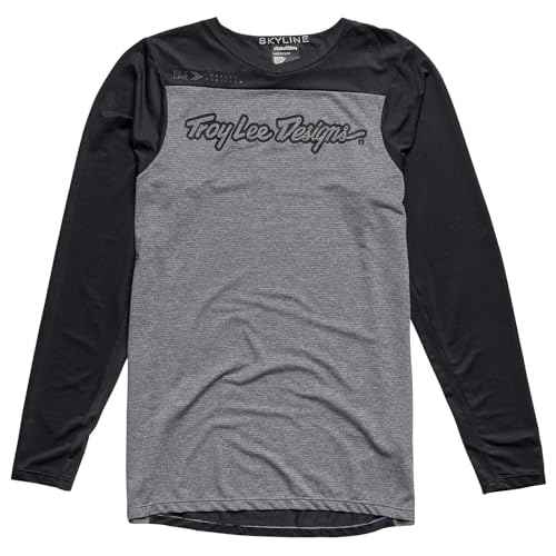 Troy Lee Designs - Skyline LS Jersey; Signature Heather Gray/Black XL