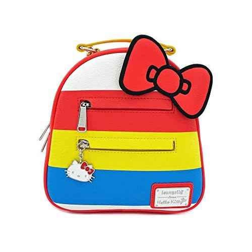 Loungefly Hello Kitty 45th Anniversary Stripes Convertible Mini Backpack