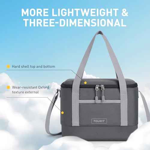 TOURIT 12L Carry Out Soft Cooler Insulated Travel Bag Lunch Cooler for Outdoor, Camping, Picnic, Travel