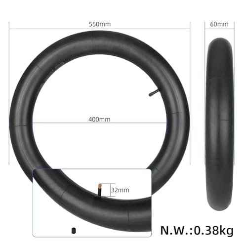 20x4.0/4.9 Fat Tire Bike Inner Tubes with AV 32mm Valve, 20x4.0/4.9 Premium Butyl Rubber Inner Tube for 20 inch Ebike Electric Bicycle for Road/MTB/Mountain/E Bike