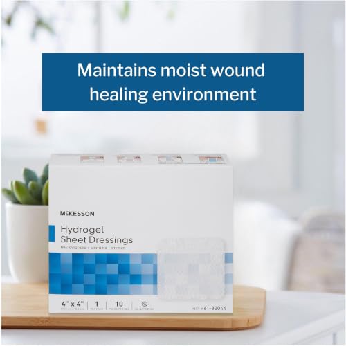 Hydrogel Wound Dressing 4x4 inch Sterile - 10 Pack