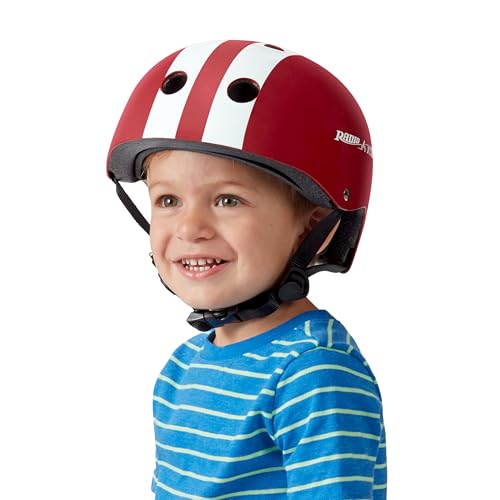 Kids Helmet for 2-5 Years Old - Red Matte Adjustable Toddler Safety Helmet