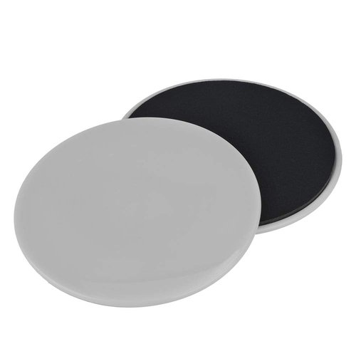 Core Sliders Discs 2PCS ABS Gliding Disc Fitness Exercise Sliding Gliding Disc Portable Fitness Core Slider Home Fitness Exercise Equipment for Sliders Gym Core Reinforcement (Grey)