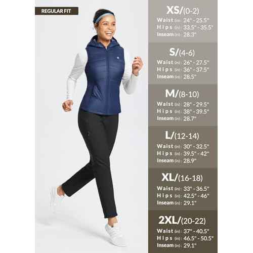 baleaf Women's Fleece Lined Pants Water Resistant Hiking Pants Winter Cold Weather Sweatpants Insulated Ski Snow Pants