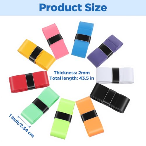 100 Pcs Tennis Racket Overgrips Bulk Grip Tape Non-Slip Sweat Absorbent