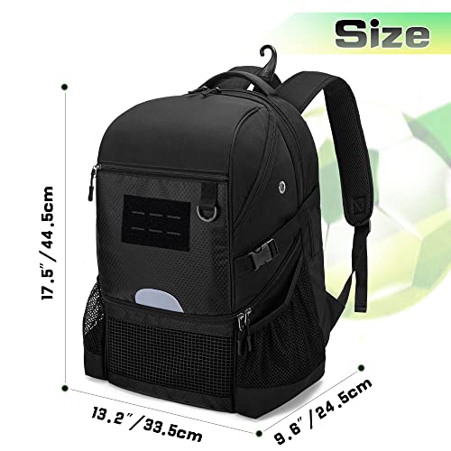 Soccer & Basketball Backpack with Large Capacity for Men, Waterproof
