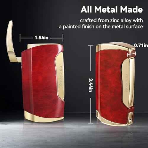 Torch Lighter 2 Pack Double Jet Flame Torch Lighters Butane Gas Refillable Windproof Adjustable Pocket Lighter for Grill Kitchen Fireplace Camping(Without Fuel)