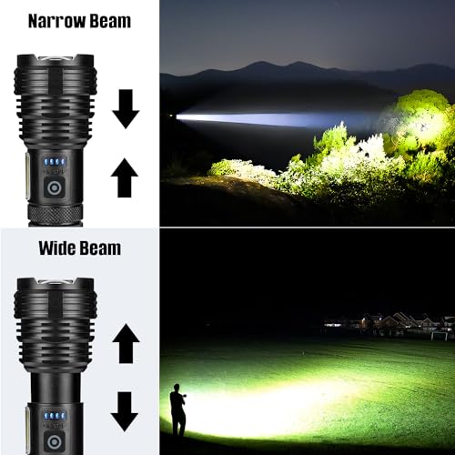 Rechargeable LED Flashlight 99,000 Lumens Waterproof Handheld Camping & Hiking Light