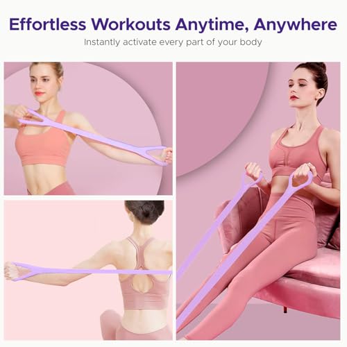 Pilates Ring Kit for Women, Pilates Equipment Accessories, Home Workout Set with Magic Circle, Mini Exercise Ball, Ankle Resistance Bands & Yoga Socks, for Fitness, Toning & Better Me Gifts