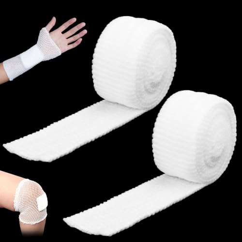 Elastic Mesh Wound Dressing Tubular Bandage 4.36 Yard / 2.3 Inch - Pack of 2