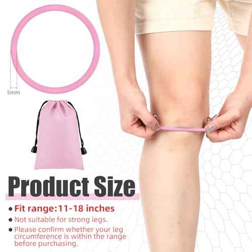 Silicone Patella Knee Band for Basketball Patella Tendon Support Knee Pain Running Tendon Brace Support Strap(2,Pink,M)