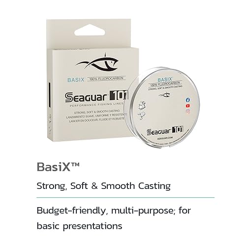 Seaguar Basix Fluorocarbon Fishing Line 6lbs 200yds - Clear Mainline