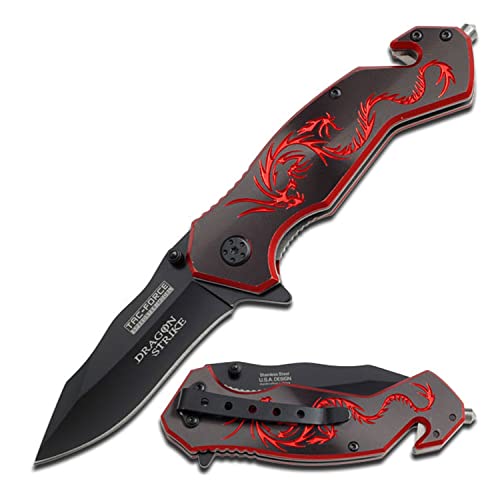 Tactical Assisted Opening Folding Rescue Knife Brown - Survival & Emergency Tool