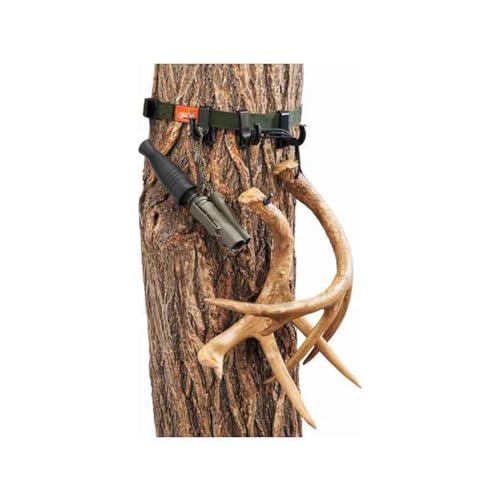 Heavy-Duty Tree Mount Hunting Hook Belt with 3 Large Cupped Hooks