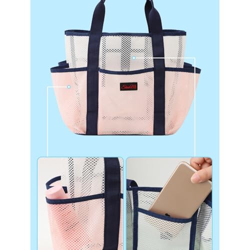 Mesh Beach Bag, Lightweight Tote Bag for Gym Shopping Travel Vacation, Green