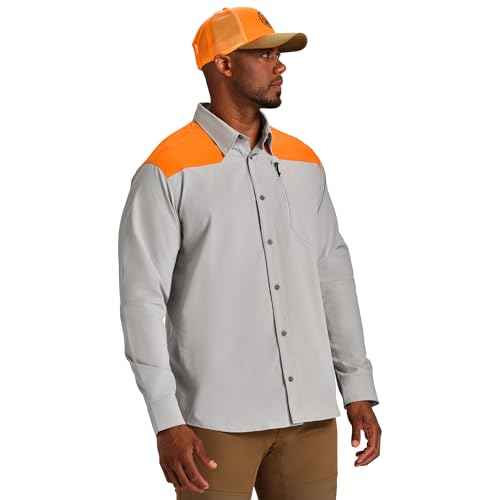 Beretta Men's Ozark Tech Button-Down Moisture-Wicking Quick-Drying Breathable Long Sleeve Outdoor Field Hunting Shirt