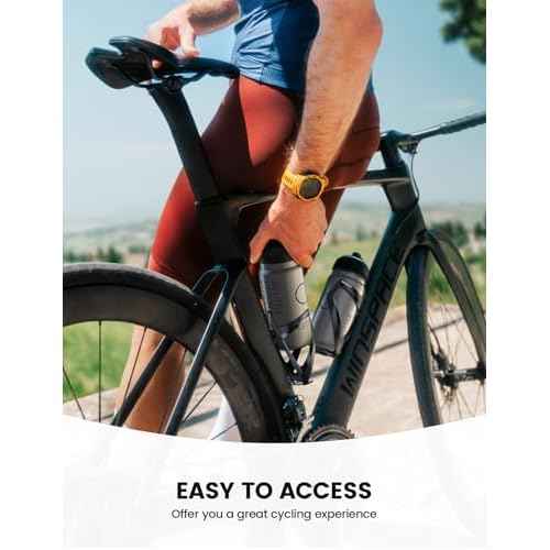 Lamicall 2 Pack Bike Water Bottle Holder - 1.2 Oz Ultralight & Sturdy Bike Cup Holder, Bicycle Drink Cage, Cycling Bike Water Bottle Cage with Screw Tool, for 2.75-3.94" Diameter Bottles