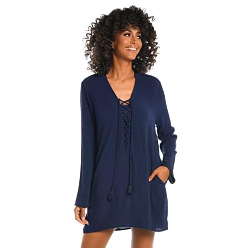 La Blanca Womens Tunic Swimsuit Cover UpSwimwear Cover Up