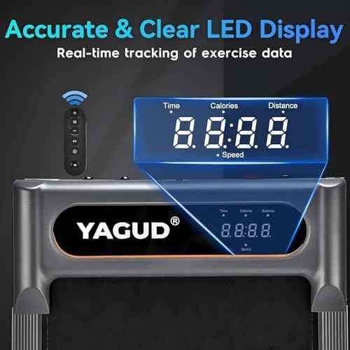 Walking Pad Treadmill for Home Office, Portable Under Desk Treadmill with Remote Control and LED Display, Walking Jogging Running Machine