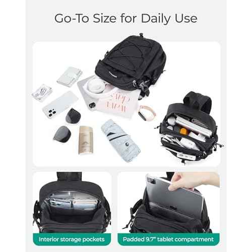 BAGSMART Small Crossbody Sling Bag, Crossbody Daypack, Chest Shoulder Bag Hiking Small Backpack for Casual Travel Sport