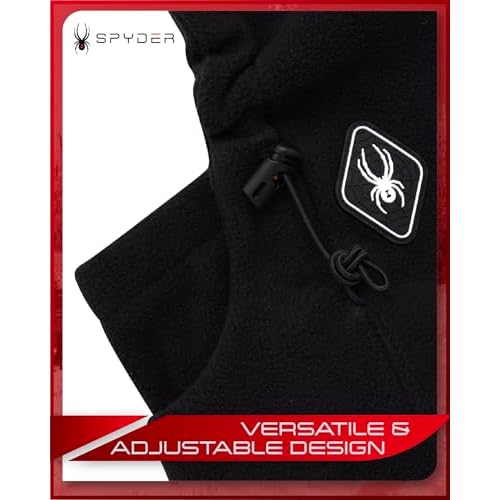 Spyder Mens Balaclava - Full Coverage Polar Fleece Balaclava Ski Mask - Lightweight Thermal Winter Face Mask for Men