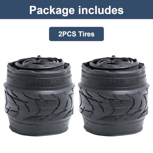 Bike Tires 26x2.10 Folding Rubber Tires Black02 for Road Bikes - 2 Pack
