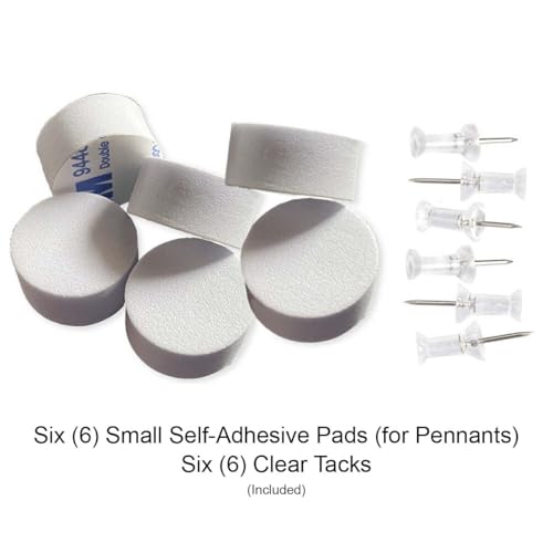 Los Angeles Lakers Pennant Flag and Wall Tack Pads Mounts