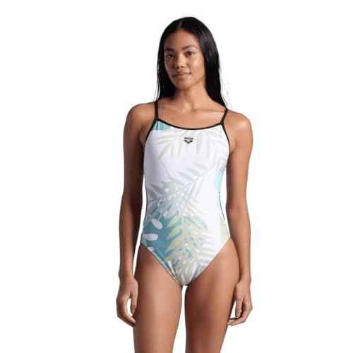 ARENA Womens Performance Women's Light Floral Lace Back Swimsuit