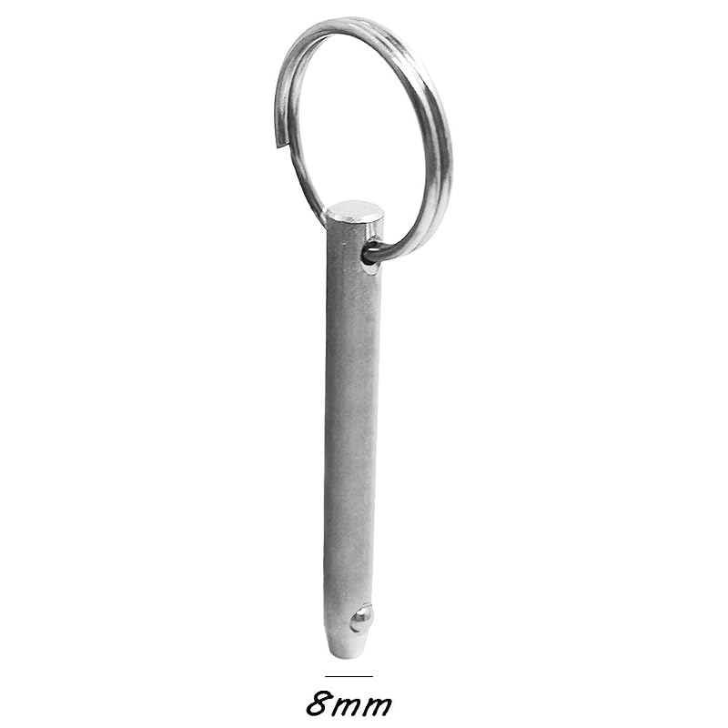 8mm 6.3mm Quick Release Pins 76mm Stainless Steel Boat Top Pins (4Pcs)