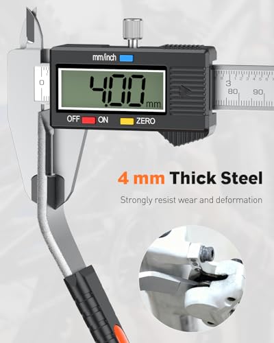 Bike Brake Pad Spreader Tool with Wrench for Disc Brakes - Bicycle Caliper Adjustment