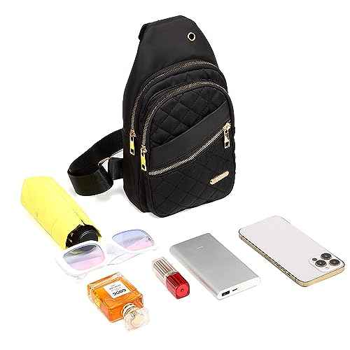 Small Sling Bag for Womenm Men, Sling Backpack Daypack Fanny Pack Crossbody Bags for Hiking Travel Sports Running