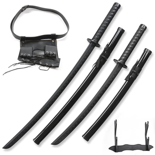 Polypropylene Training Katana Sword Set for Martial Arts Practice with Belt and Stand