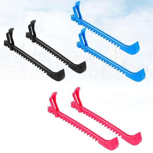 Adjustable Ice Skate Guards for Kids and Adults - Black, Pink, Blue