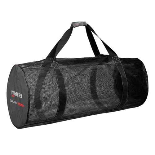 Mares Cruise Mesh Scuba Diving Gear Compact Self-Draining Foldable Travel Duffel-Style Bag, 37.5x15x15