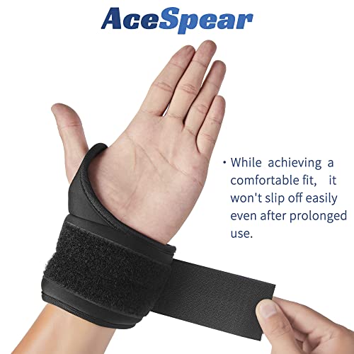 Weighted Wrist Weights with Thumb Loops - 3 lb Pair for Men Women - Black