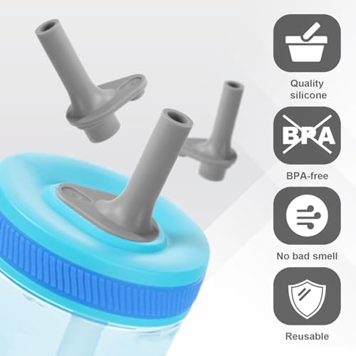 8pcs Replacement Bite Valve for Zak Kelso 15oz Water Bottle Gray with Cleaning Brush