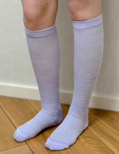 Women's Bamboo Rayon Over-the-Calf Compression Socks 10-15mmHg - 9-11 Multicolor