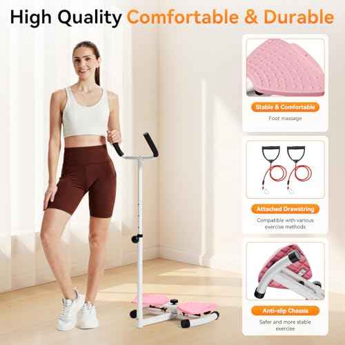 Freepi Waist Twister Machine Exercise,Ab Workout Equipment With 300lbs,Waist & Abdomen Muscle Home Exercise Equipment,Adjustable Silent Ab Twisting Board for Women Man