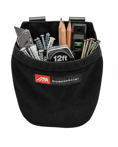 Diamondback Slingshot Clip-On Fastener Pouch Double Clip Tool Belt Accessory