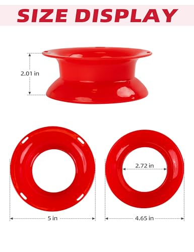Bluewing Fishing Yoyo Spool Cuban Hand Reel for Line and Leader Storage - Red 5in
