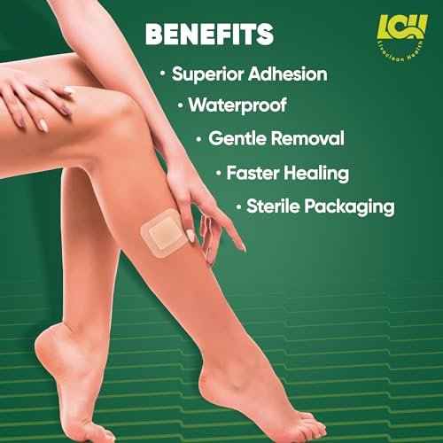 12 CT Silicone Foam Dressing 3x3 - Sterile Silicone Bandages for Wounds - Absorbent and Adhesive Foam Bandages for Wounds and Injury Care by Livaclean Health