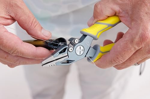 6.5-Inch Aluminum Fishing Pliers with Sheath - Saltwater & Freshwater