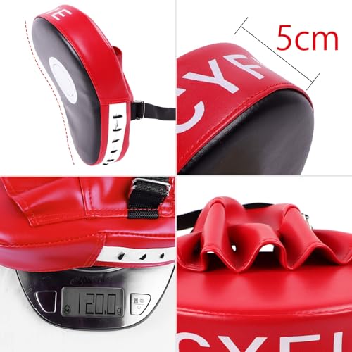 3-in-1 Boxing Training Set with Punching Mitts Kick Pad and Target Paddle - Adjustable Fitness Gear
