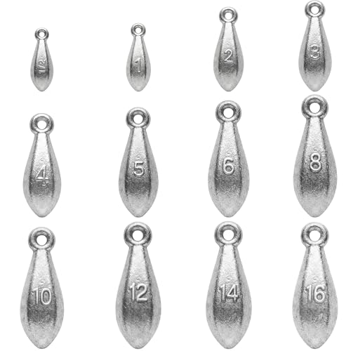 1 Ounce Hexagonal Fishing Sinkers No-Roll Saltwater & Catfish Weights - 10pcs