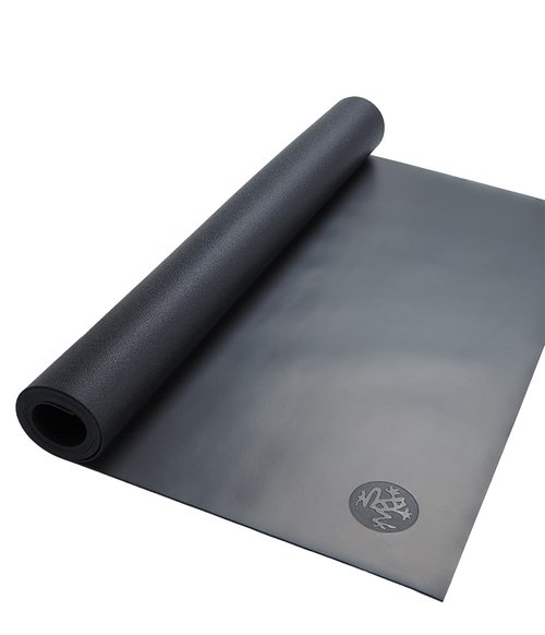 Manduka GRP Adapt Travel Yoga Mat 71" - 1.5mm | Foldable & Travel friendly | Ultimate Grip | Sweat ready for Any Style of Yoga | 71 x 24 inches | Carbon Black